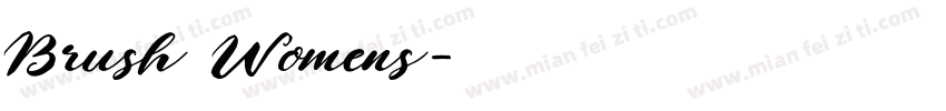 Brush Womens字体转换